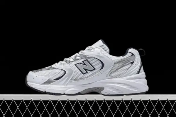 New Balance 530 White Silver Navy