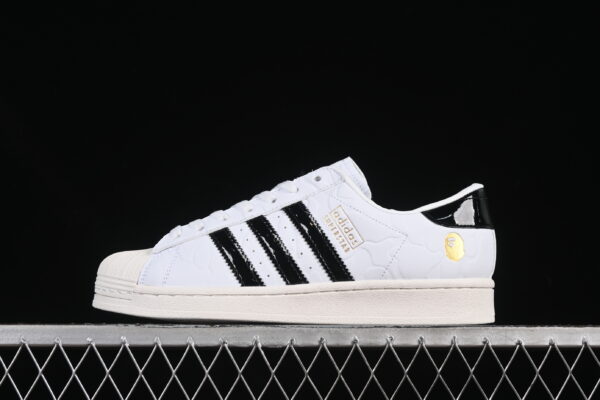 Tênis Adidas Superstar Bape Branco