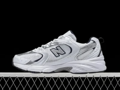 New Balance 530 White Silver Navy