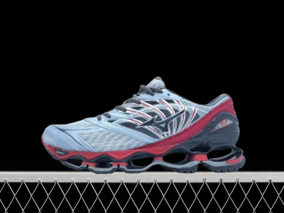 Tênis Mizuno Wave Prophecy 8 Cinza e Vermelho